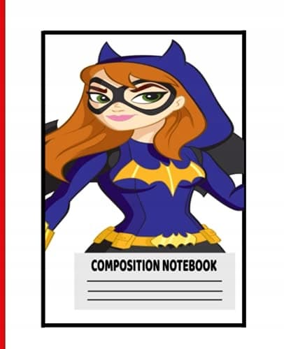 Composition Notebook: Batgirl Comic Character: Wide-ruled Notebook, Back t