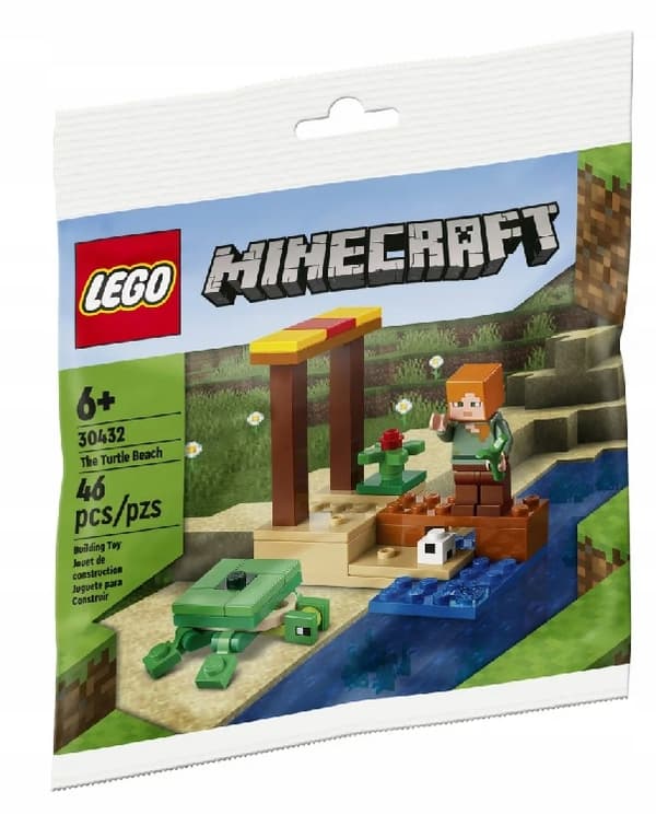 LEGO Minecraft Polybag Set – Turtle Beach ALEX 30432