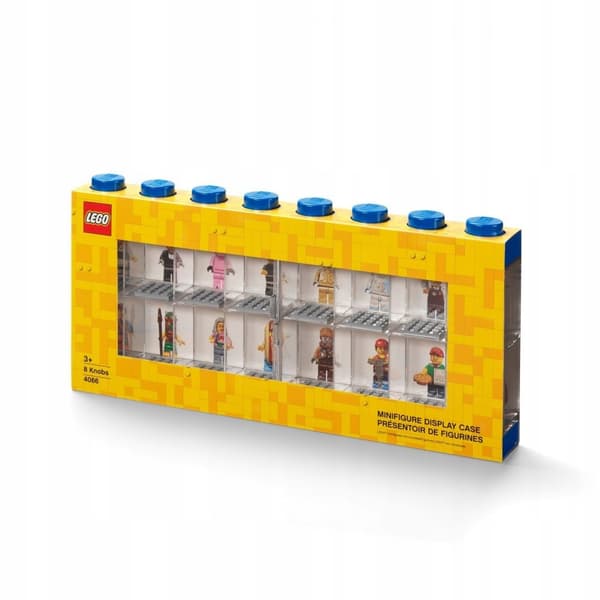 LEGO BLUE DISPLAY CASE FOR 16 MINIFIGURES 4066