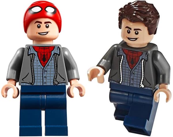 Lego minifigure @@@ PETER PARKER + WEB @@@ from set 76129