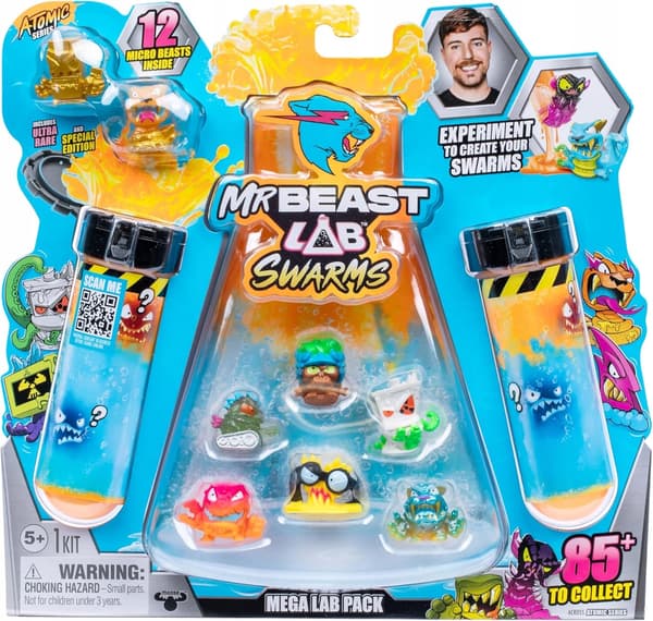 Mr. Beast Mega Lab Swarms 12-Pack Figures Set – MrBeast Laboratory