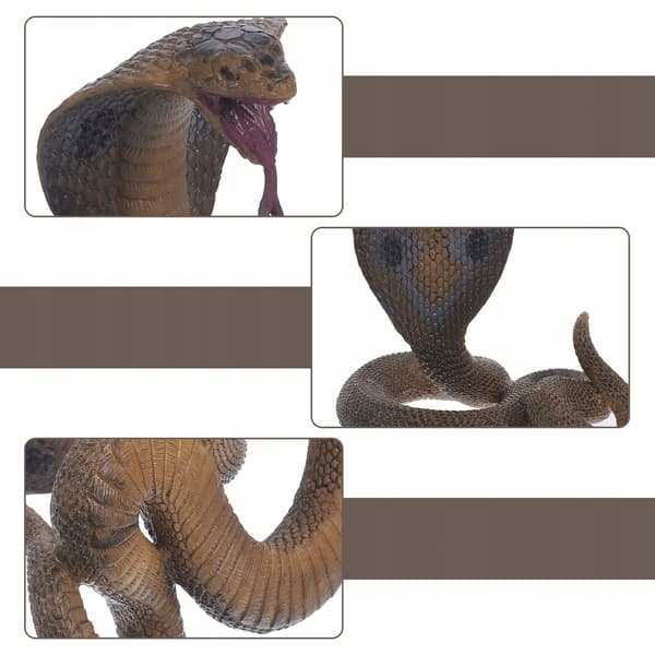 DECORATIVE PLASTIC COBRA FIGURINE – EDUCATIONAL TOY FOR CHILDREN