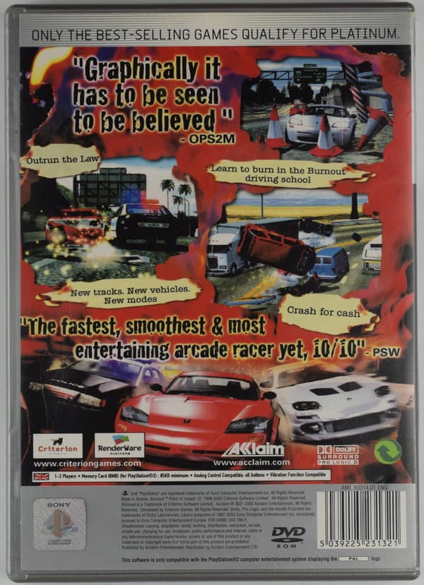 PS2 BURNOUT 2: POINT OF IMPACT