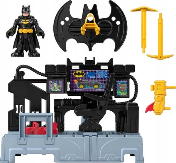 BATMAN SET: BATMAN’S BASE WITH LIGHT-UP COMMAND CENTRE + BATMAN FIGURE