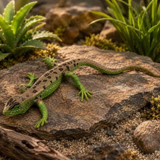 STRETCHY RUBBER LIZARD FIGURINE