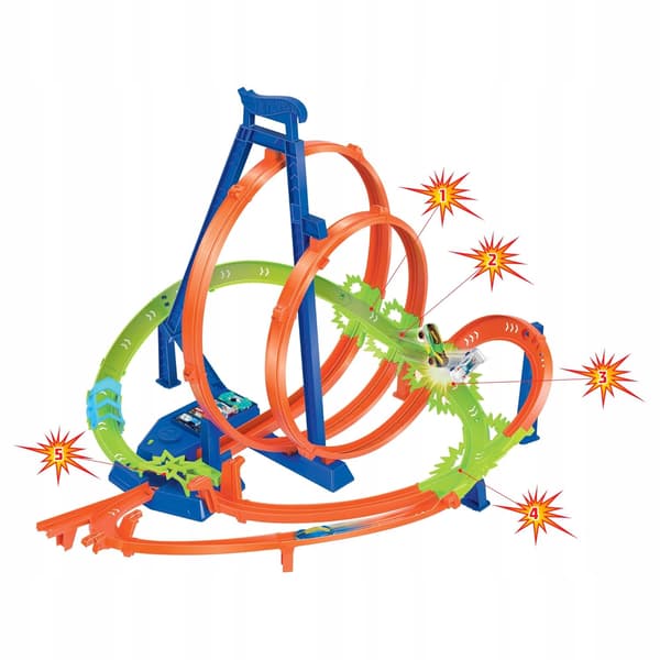 Hot Wheels Epic Loop Set: 5 Crash Zones with Speed Booster