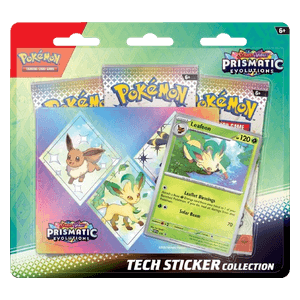 Pokemon Prismatic Evolutions: Leafeon Tech Sticker Collection