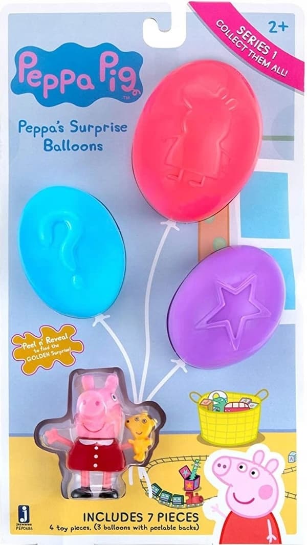 PEPPA PIG 2-PACK FIGURINES – SURPRISE BALLOON