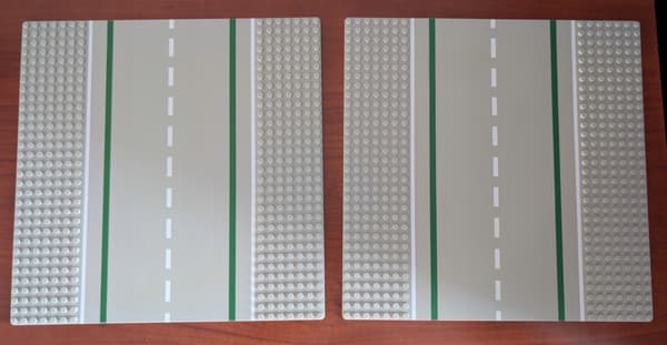 Lego 6312 Town 2 Straight Road Plates ID511