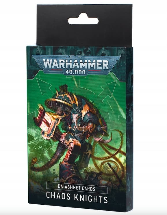 Warhammer 40 000 Chaos Knights – Databladskort