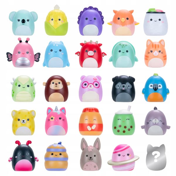 Squish-a-longs 25-Pack - Series 3 - 1 Mini-Squish, 5 accessories, 1 ring,