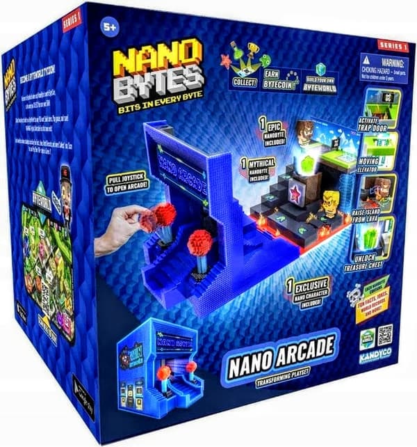 NANO BYTES ARCADE GAME FOLDABLE ARCADE CENTRE WITH FIGURINES – SET FOR CHILDREN