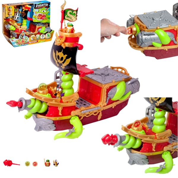 INTERACTIVE PIRATE SHIP TOY: KRAKEN MAGICBOX PIRATIX 2 WITH FIGURINES
