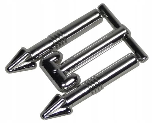 051A21. Lego 57467 Harpoon brick, Silver/Chrome Silver – 1 piece