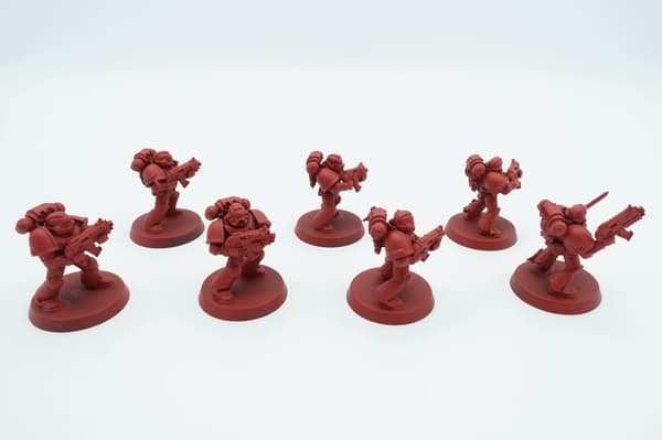 Warhammer 40k Space Marines Combat Squad – set of 7 plastic miniatures