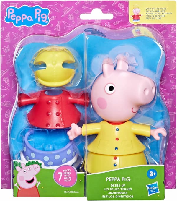 Peppa Pig Peppa figurine, 15 cm, with changeable outfits, Hasbro G0331