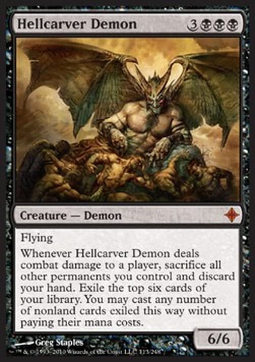 Magic: The Gathering Hellcarver Demon