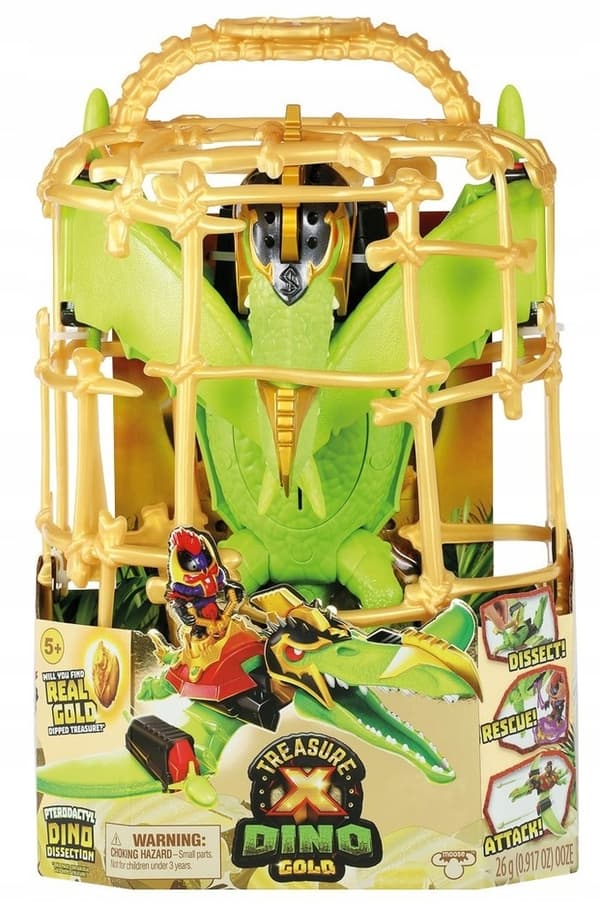 TREASURE X DINO GOLD T-REX DINOSAUR + PTERODACTYL