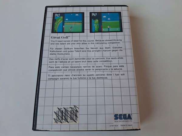 GREAT GOLF SEGA MASTER SYSTEM ENG