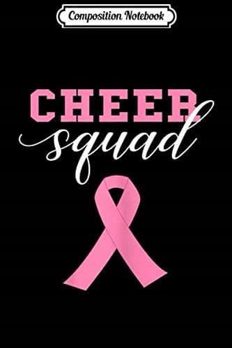 Composition Notebook: A Cute Cheerleading Gift Idea for the Cheer Squad – Breast Cancer