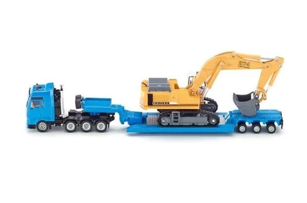 Siku S1847 flatbed lorry with excavator