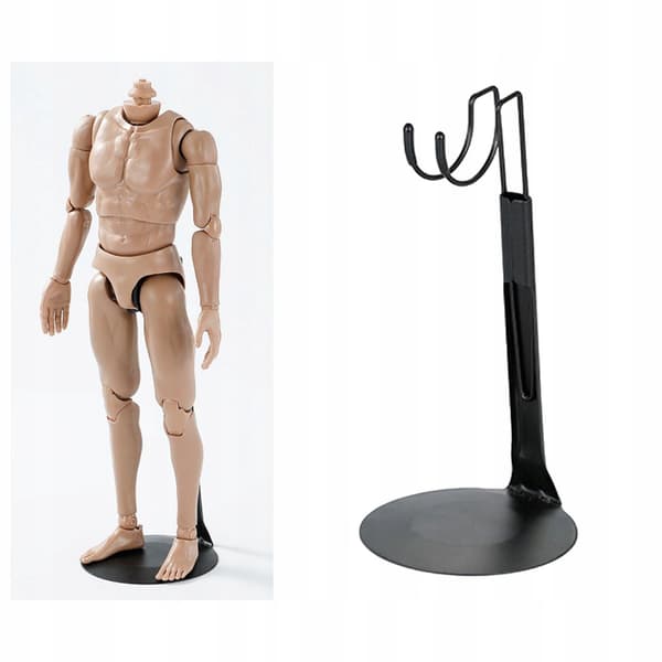 Action Figure Stand – ‘Stop’ Adjustable Display Stand, Model C Support Style