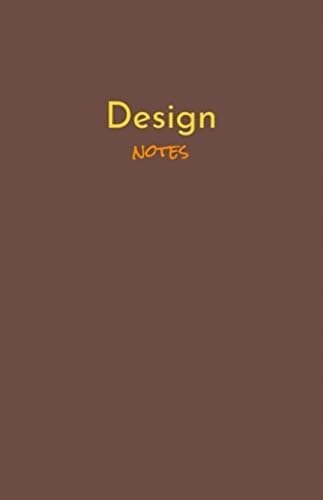 "Design Notes" dotted grid notebook for thumbnail sketches: "There is a s