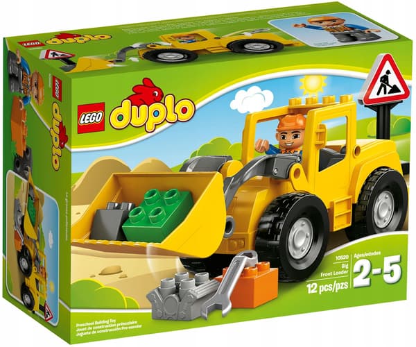 LEGO DUPLO 10520 Loader, Construction Site, Road Sign, Spanner, Builder