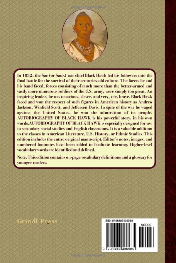 Black Hawk: An Autobiography of Black Hawk