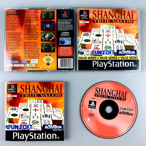 Shanghai: True Valor | PS1 | PSX | PLAYSTATION | 3xA SET