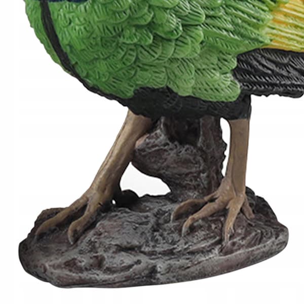 Plastic peacock figurines Miniature figurines for classrooms Green