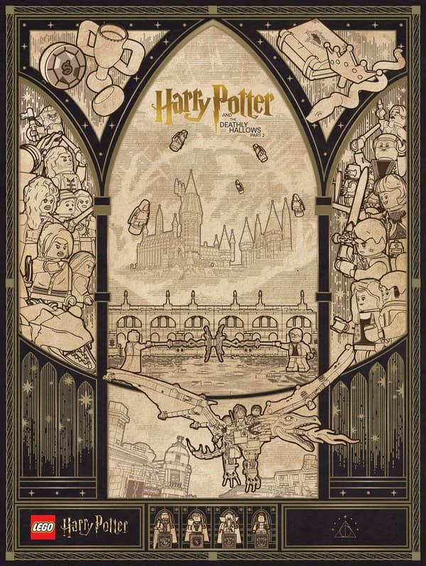 4 LEGO Insiders VIP Harry Potter posters, second edition, Sets 5–8. 5009593