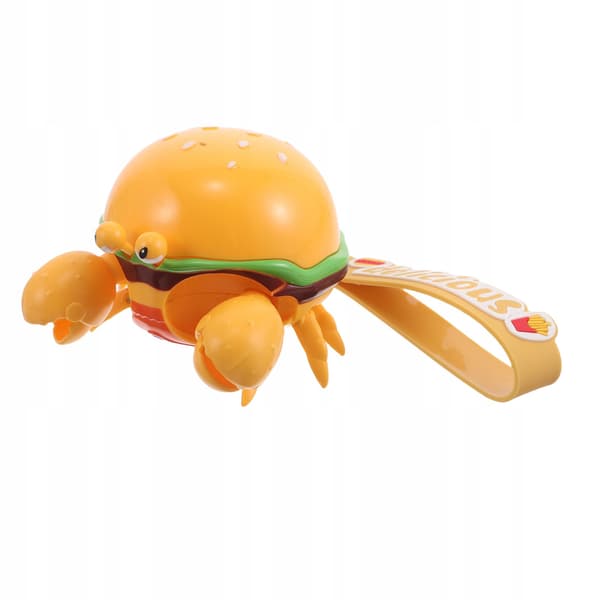 COLOURFUL KEYRING THAT TRANSFORMS A HAMBURGER INTO A CRAB – PERFECT AS A GIFT