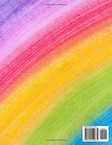 Notebook: 8.5” x 11” Rainbow Notebook with 110 college-ruled pages