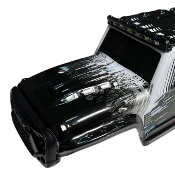 DIY RC Car Shell Canopy – Thickened RC Car Body Modification, Black and Blue