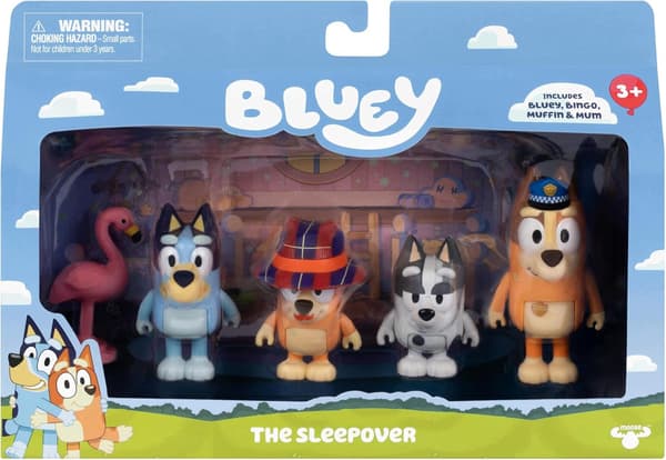MOOSE TOYS Bluey Sleepover Figure Set