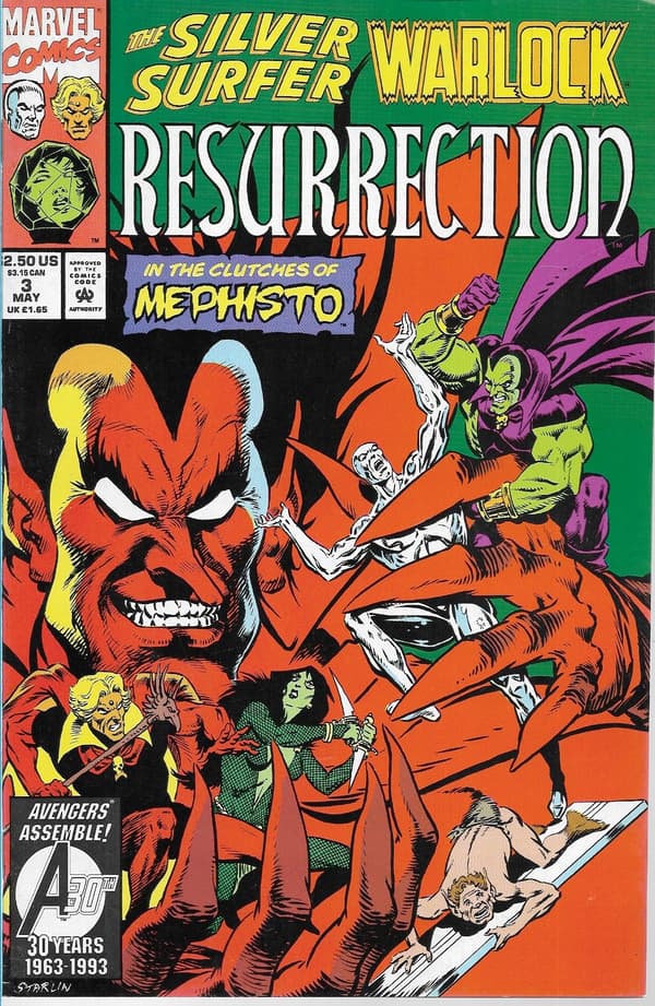 Marvel Silver Surfer: Warlock Resurrection Comic Books 1–4/1993 (in English) – Complete set!