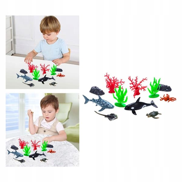 Simulation: Miniature model of a toy set; Decorative collection for a sea creature