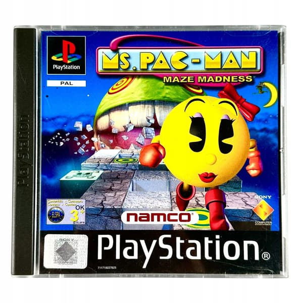 Ms. Pac-Man: Maze Madness | PS1 | PSX | COMPLETE SET | PLAYSTATION 1