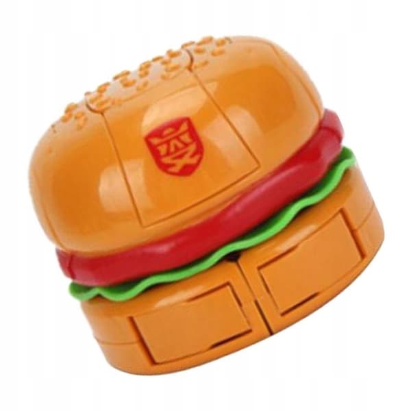 Hamburger Robot Action Figure, Transformable Toy for Children, Boys