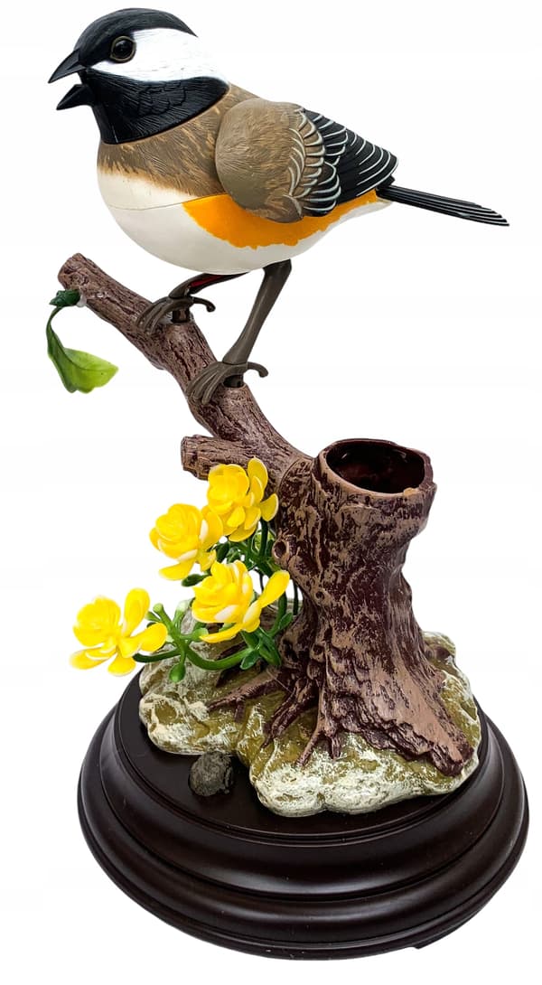 Interactive singing bird with sound, moving, decorative, chirping