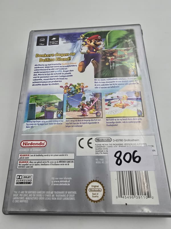 NINTENDO GAMECUBE SUPER MARIO SUNSHINE