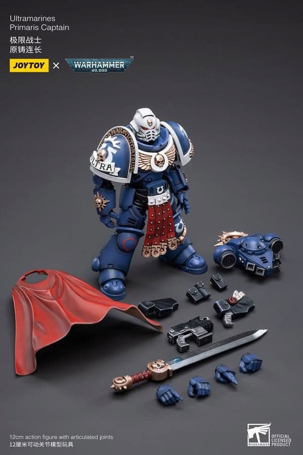 Ultramarines Primaris Captain Warhammer 40k 1/18 Scale 12 cm Figure