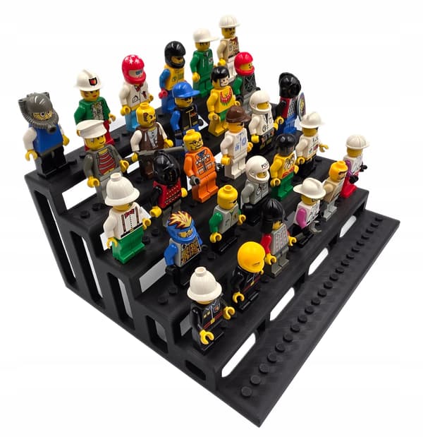 STEPPED DISPLAY STAND FOR MINIFIGURES – DISPLAY STAND FOR 36 FIGURES