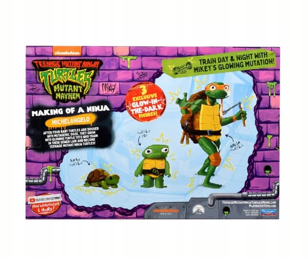 NINJA TURTLE FIGHTERS: Michelangelo Evolution 3-pack Figure Set