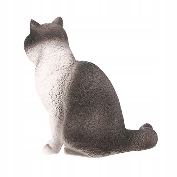 WHITE CAT STATUETTE – TABLE DECORATION: REALISM AND DURABILITY
