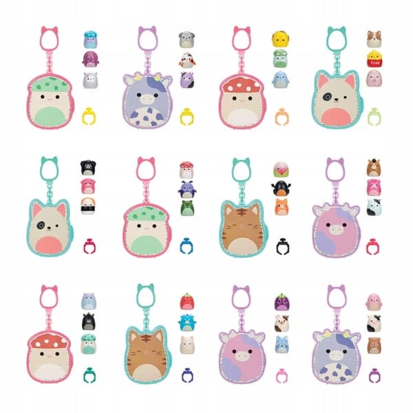 Squishmallows: Squish-a-longs – Clip-a-longs 3-pack
