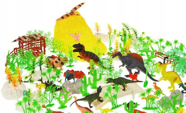DINOSAUR FIGURES PARK 160-piece DINOSAUR SET