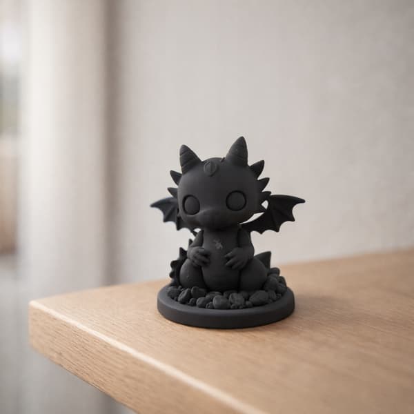 FANTASY DRAGON FIGURINE ON A BASE – DECORATIVE HOME ACCESSORY, AVAILABLE IN MANY COLOURS