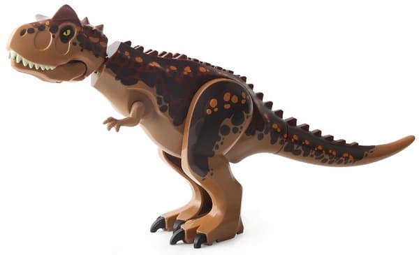 KARNOTAUR DINOSAUR FIGURINE, 28 CM, FOR LEGO JURASSIC WORLD